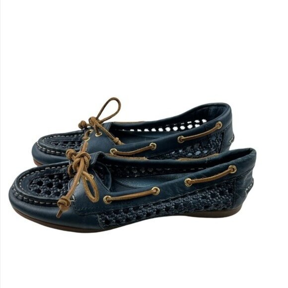 Sperry Women's Audrey Cane Woven Slip-On Boat Shoe 6 - Picture 1 of 5